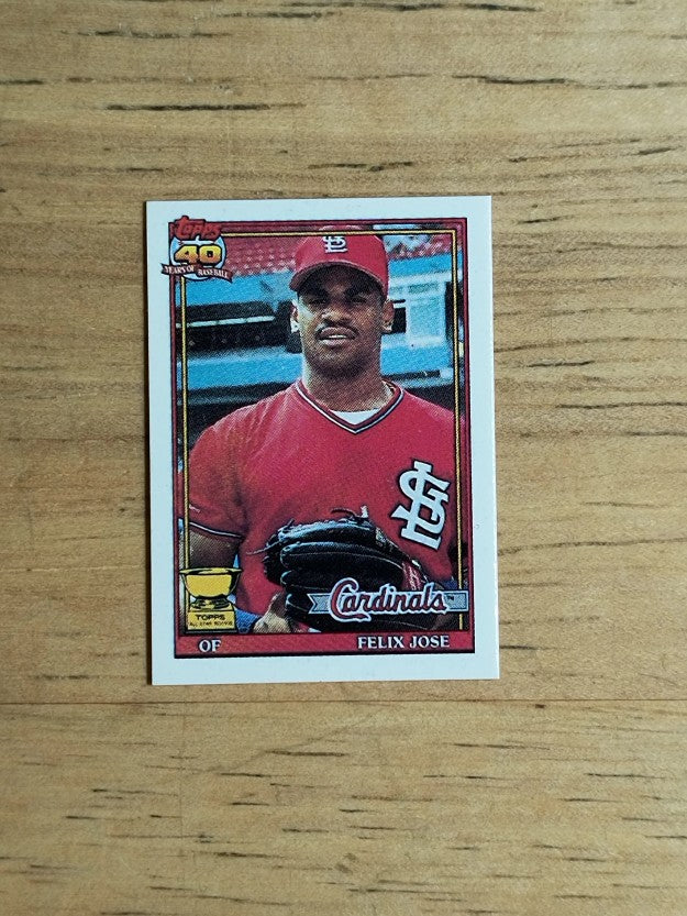 1991 Topps Micro #368 Felix Jose