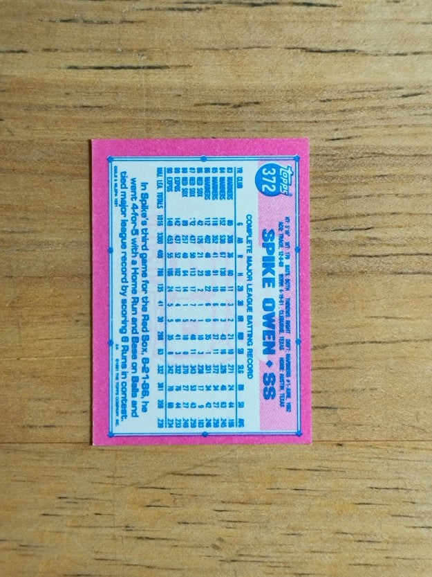 1991 Topps Micro #372 Spike Owen
