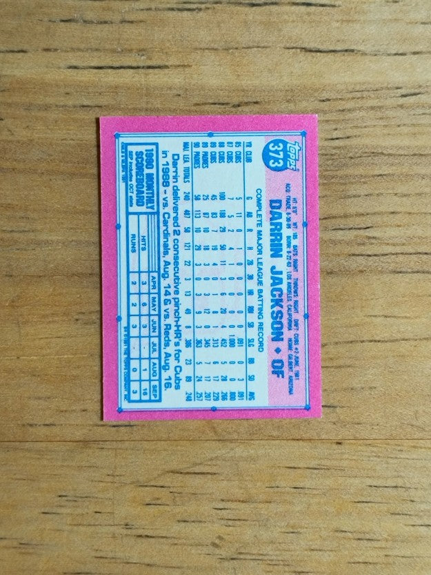 1991 Topps Micro #373 Darrin Jackson