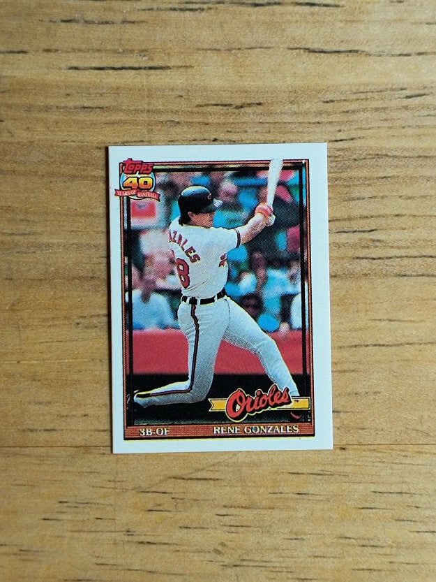 1991 Topps Micro #377 Rene Gonzales