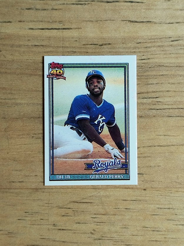 1991 Topps Micro #384 Gerald Perry