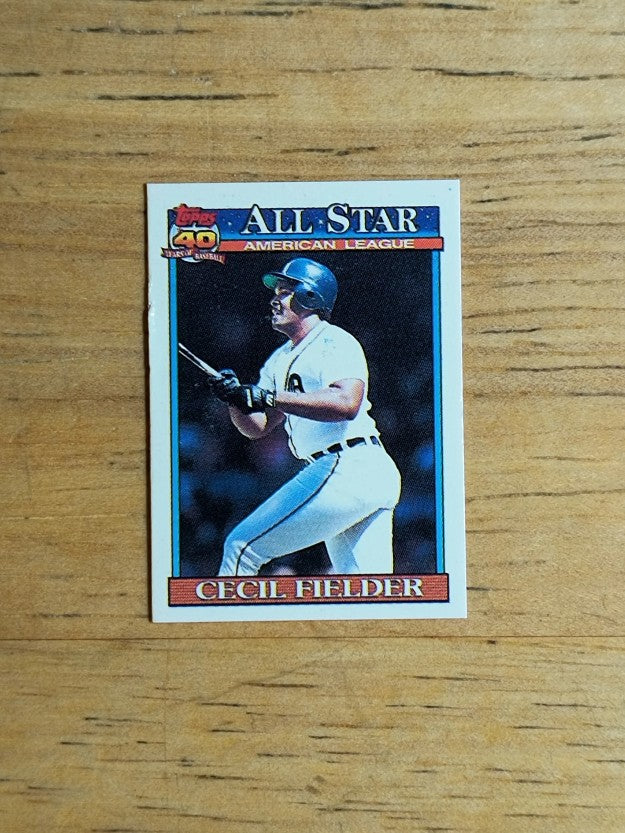 1991 Topps Micro #386 Cecil Fielder AS