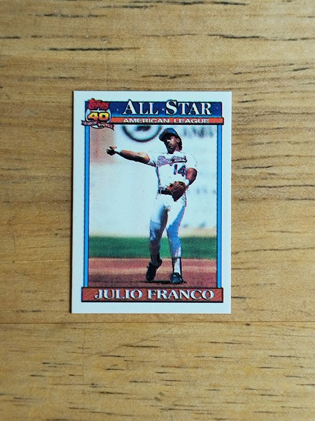 1991 Topps Micro #387 Julio Franco AS