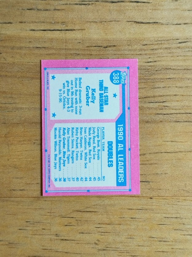1991 Topps Micro #388 Kelly Gruber AS