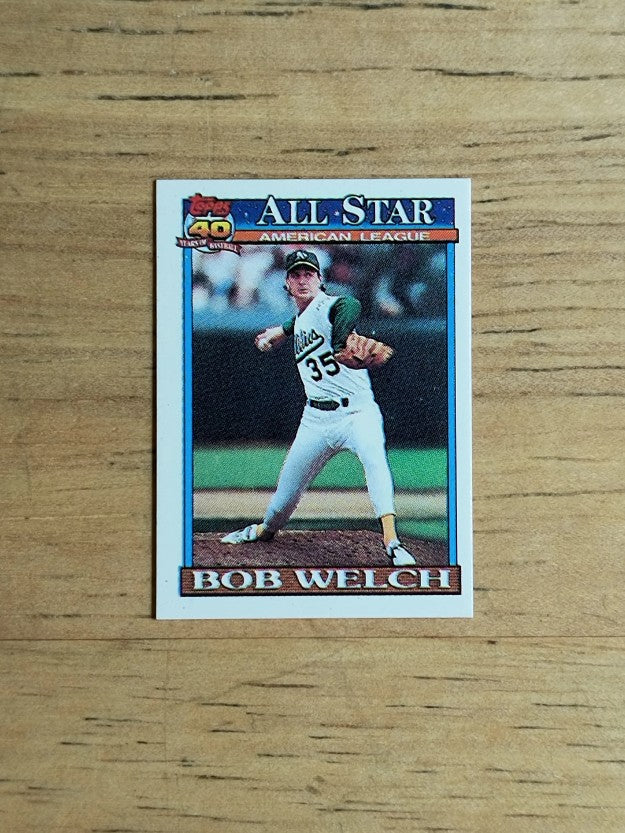 1991 Topps Micro #394 Bob Welch AS