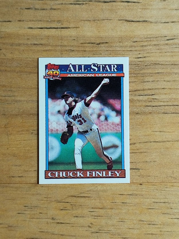 1991 Topps Micro #395 Chuck Finley AS