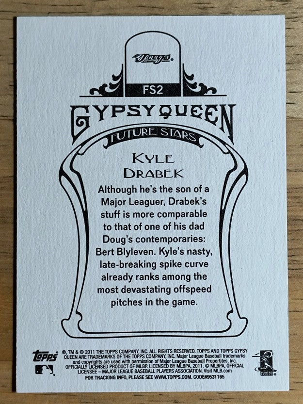 2011 Topps Gypsy Queen Future Stars #FS2 Kyle Drabek
