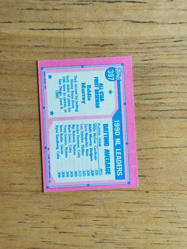 1991 Topps Micro #397 Eddie Murray AS