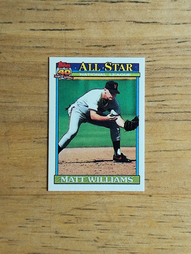 1991 Topps Micro #399 Matt Williams AS