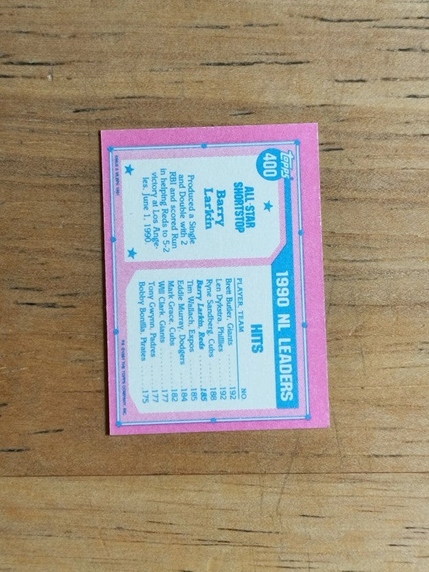 1991 Topps Micro #400 Barry Larkin AS