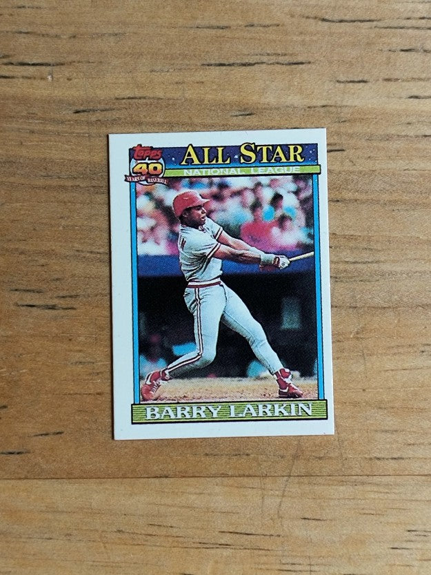 1991 Topps Micro #400 Barry Larkin AS