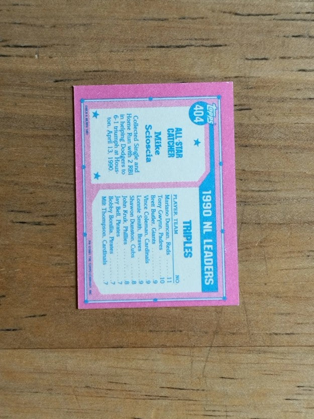 1991 Topps Micro #404 Mike Scioscia AS
