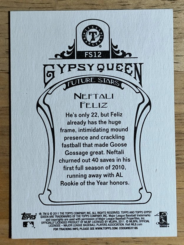 2011 Topps Gypsy Queen Future Stars #FS12 Neftali Feliz