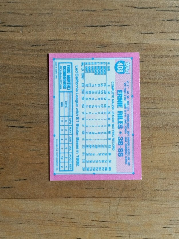 1991 Topps Micro #408 Earnie Riles