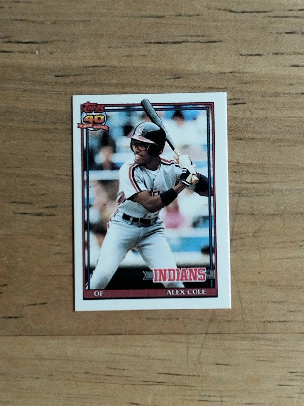 1991 Topps Micro #421 Alex Cole