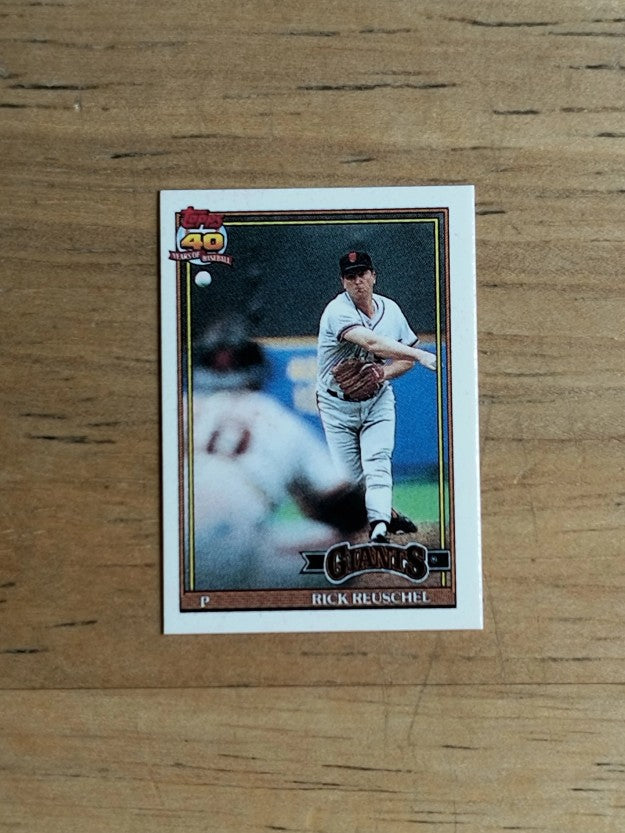 1991 Topps Micro #422 Rick Reuschel