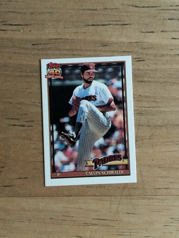 1991 Topps Micro #424 Calvin Schiraldi
