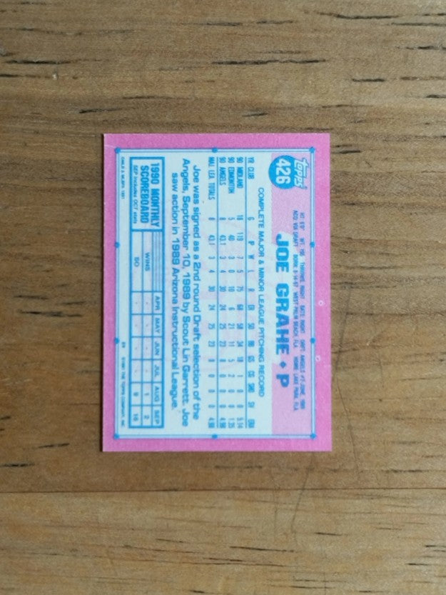 1991 Topps Micro #426 Joe Grahe RC