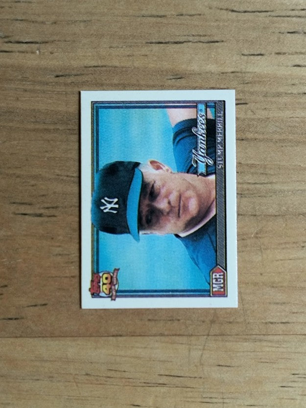 1991 Topps Micro #429 Stump Merrill MG