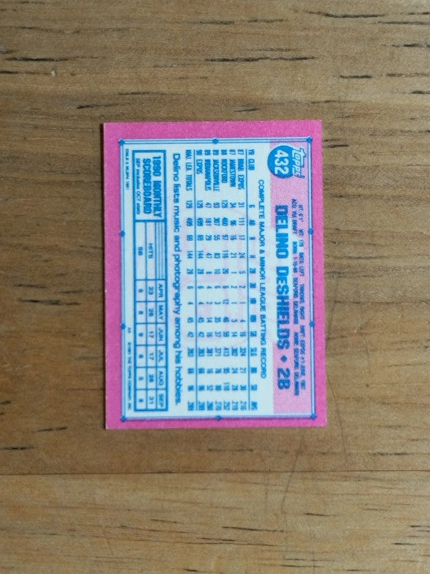 1991 Topps Micro #432 Delino DeShields