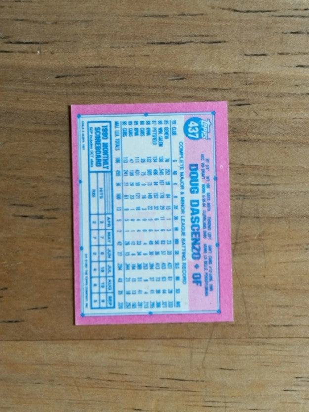 1991 Topps Micro #437 Doug Dascenzo