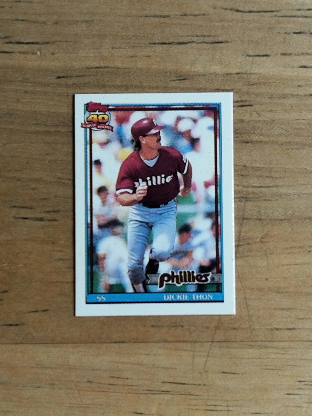 1991 Topps Micro #439 Dickie Thon