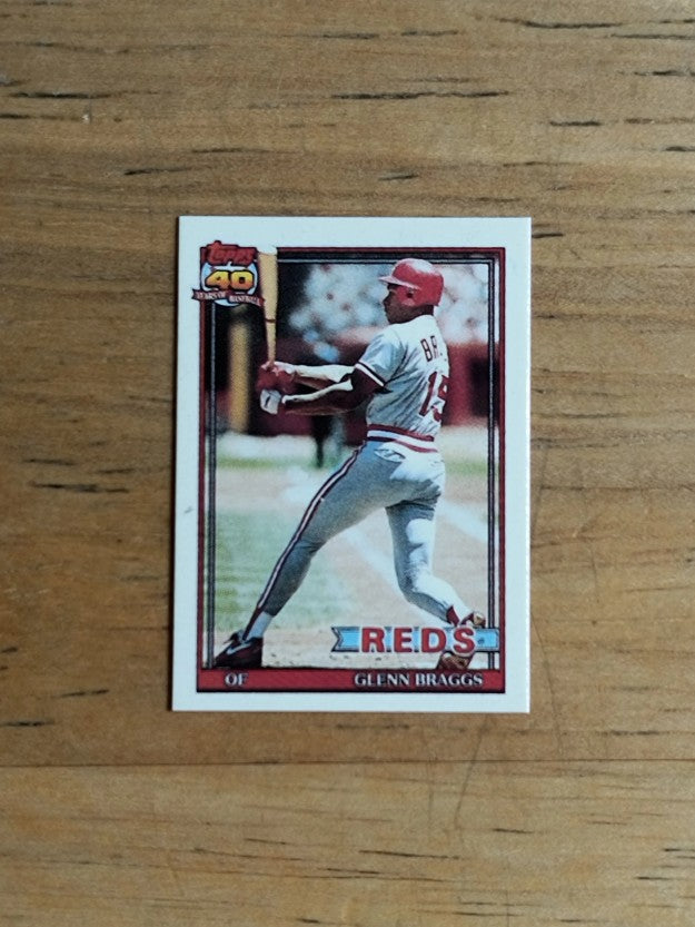 1991 Topps Micro #444 Glenn Braggs