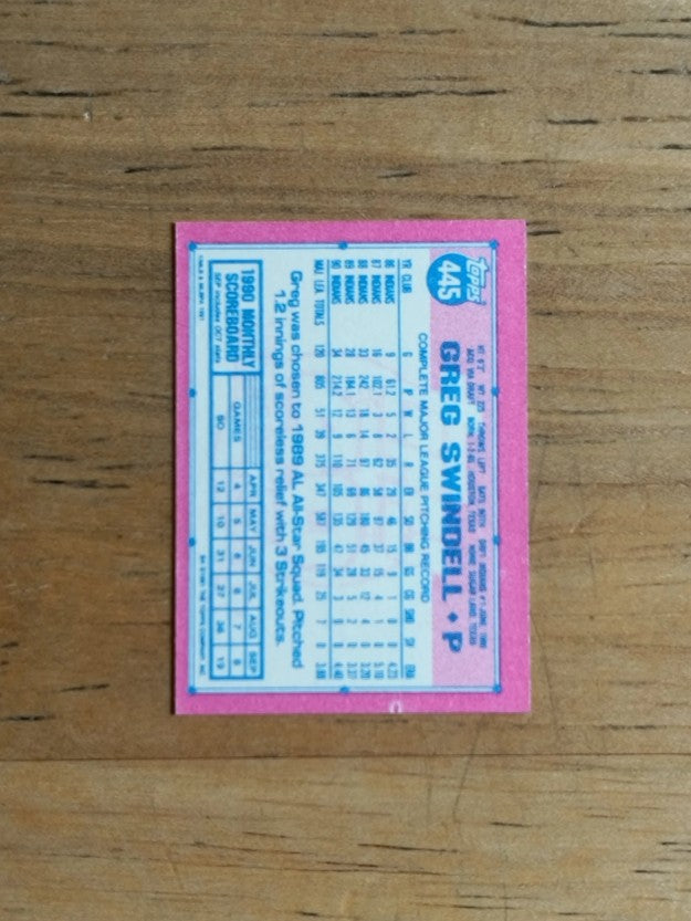 1991 Topps Micro #445 Greg Swindell