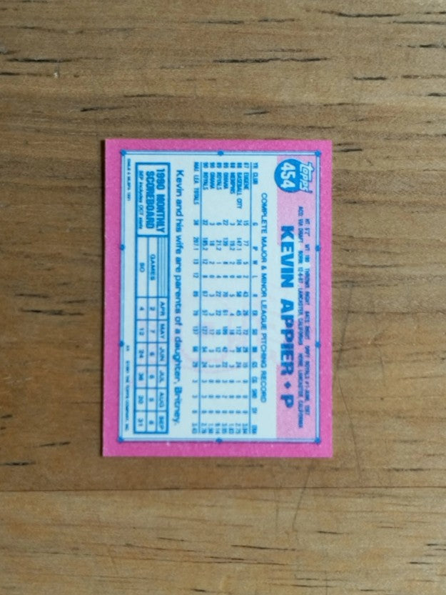 1991 Topps Micro #454 Kevin Appier