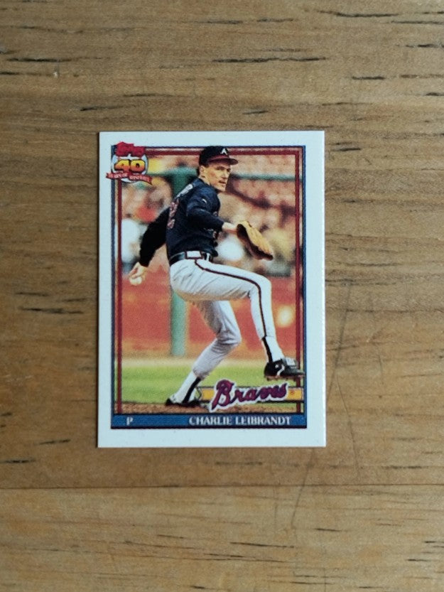 1991 Topps Micro #456 Charlie Leibrandt