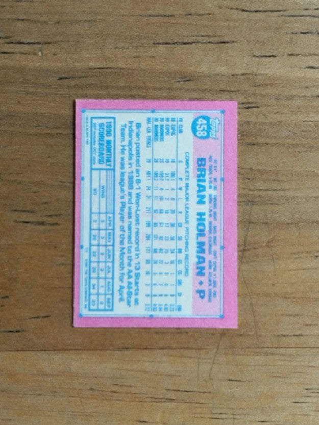 1991 Topps Micro #458 Brian Holman