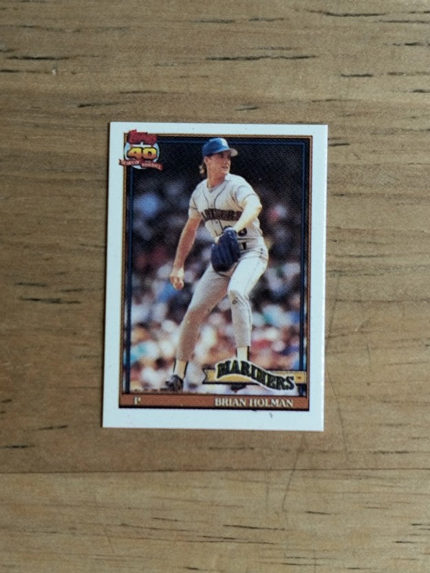 1991 Topps Micro #458 Brian Holman