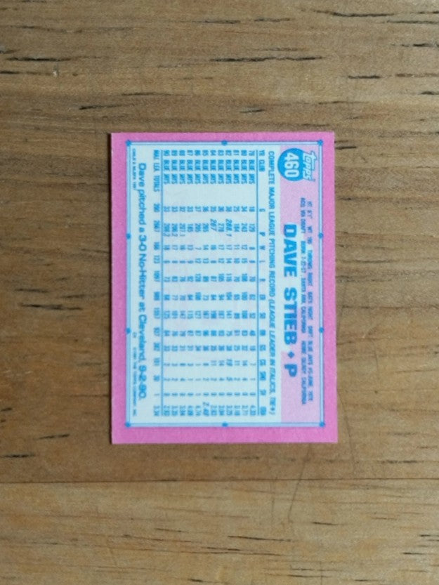 1991 Topps Micro #460 Dave Stieb