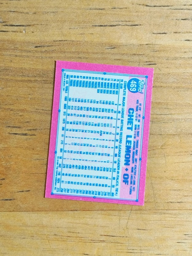 1991 Topps Micro #469 Chet Lemon