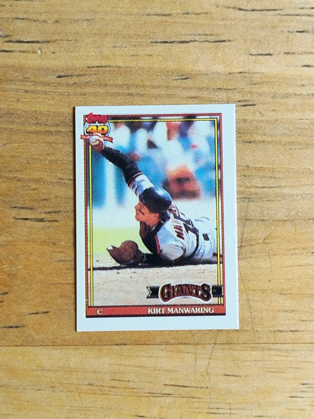 1991 Topps Micro #472 Kirt Manwaring