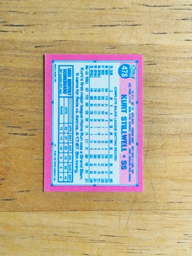 1991 Topps Micro #478 Kurt Stillwell