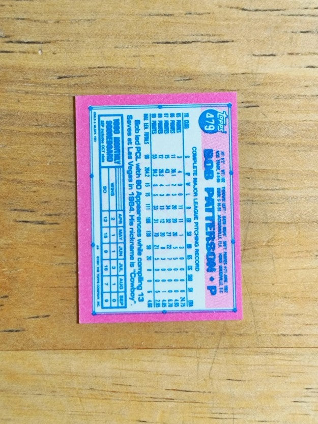 1991 Topps Micro #479 Bob Patterson
