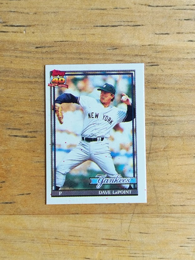 1991 Topps Micro #484 Dave LaPoint
