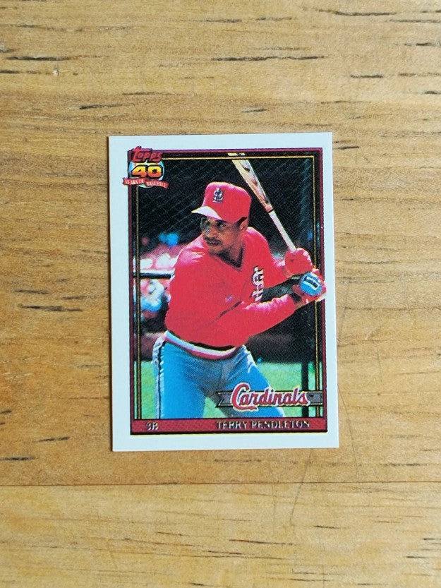 1991 Topps Micro #485 Terry Pendleton