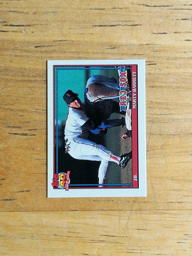 1991 Topps Micro #496 Marty Barrett