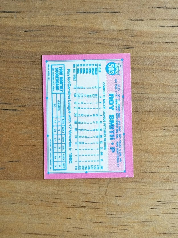 1991 Topps Micro #503 Roy Smith