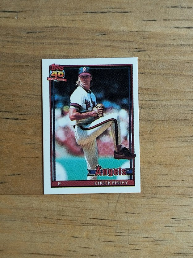 1991 Topps Micro #505 Chuck Finley