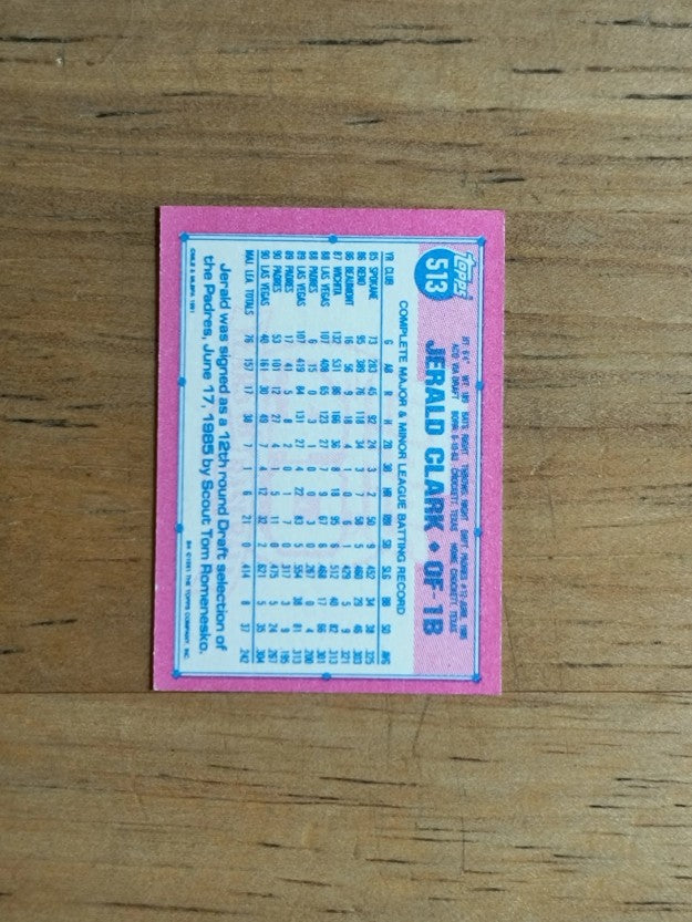 1991 Topps Micro #513 Jerald Clark