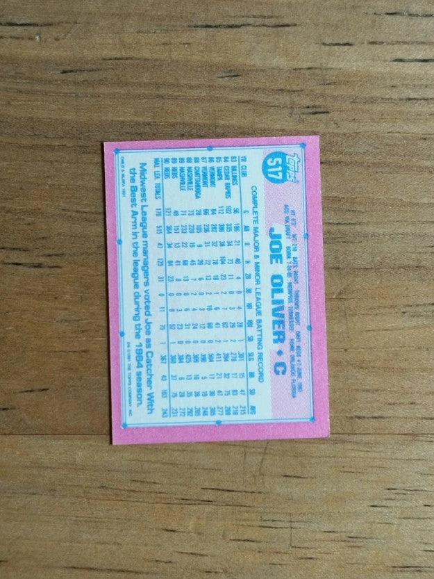 1991 Topps Micro #517 Joe Oliver