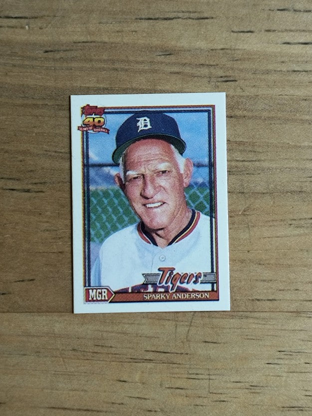 1991 Topps Micro #519 Sparky Anderson MG