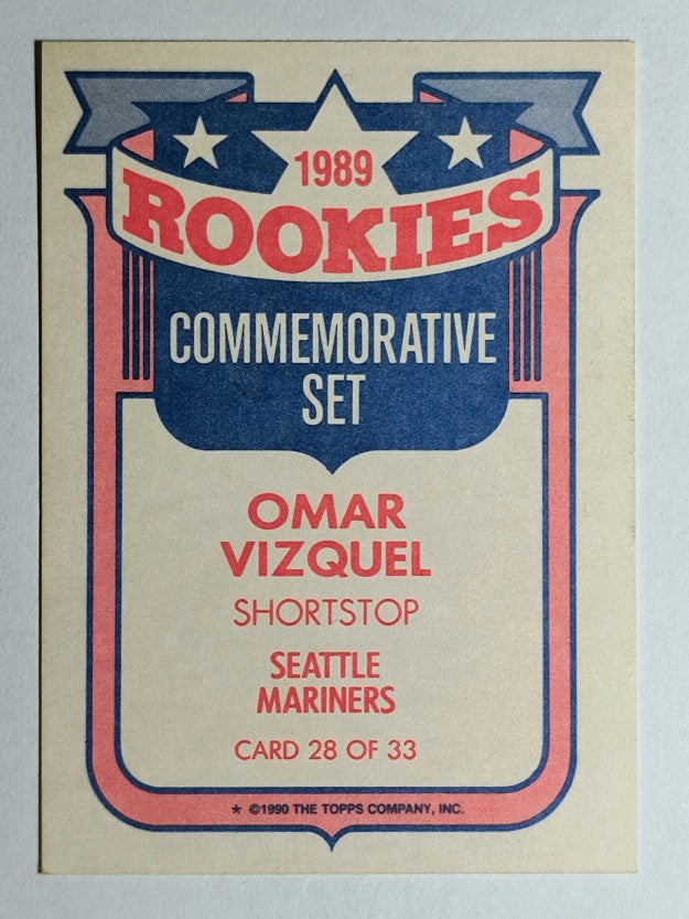 1990 Topps Rookies #28 Omar Vizquel