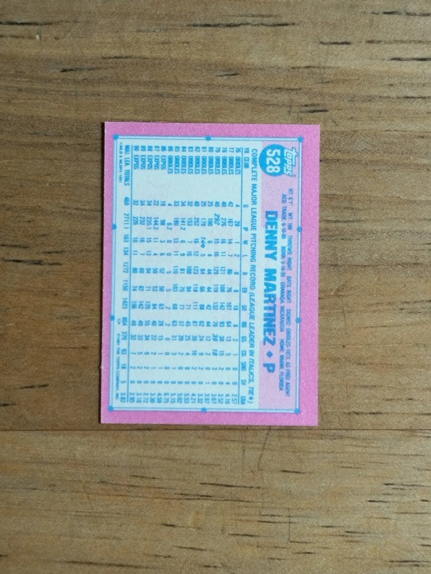 1991 Topps Micro #528 Denny Martinez