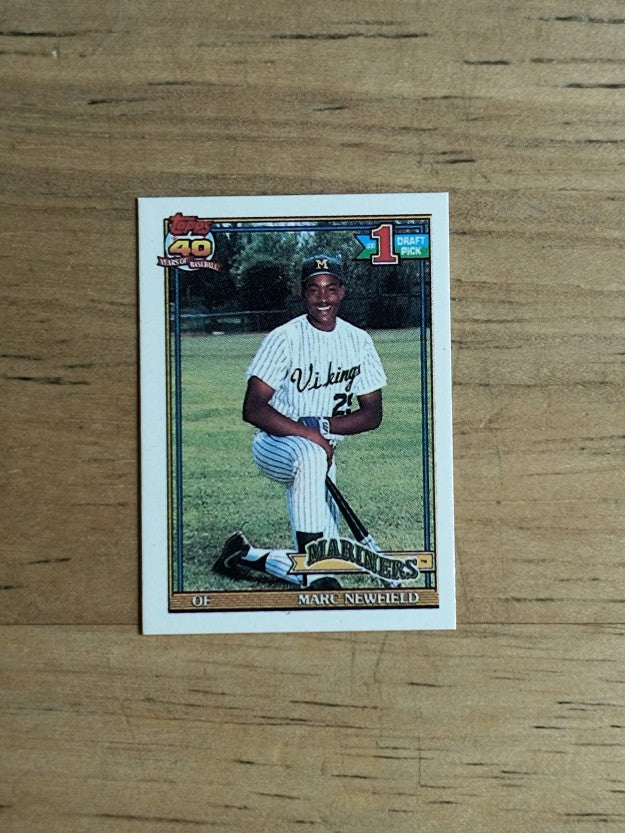 1991 Topps Micro #529 Marc Newfield RC