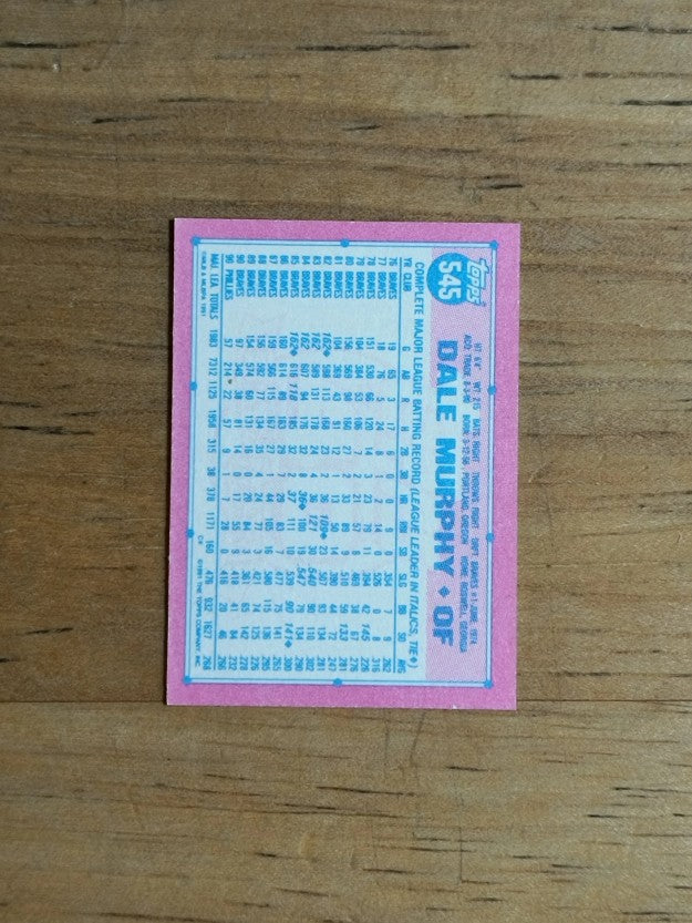1991 Topps Micro #545 Dale Murphy
