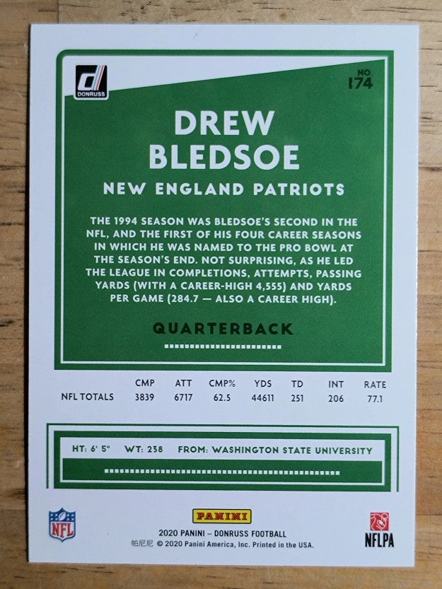 2020 Donruss #174 Drew Bledsoe